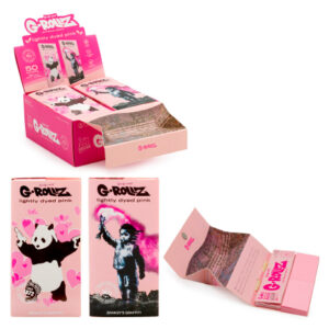 Papelillo G-Rollz King Size + Tips + Bandeja Banksy Pink 8