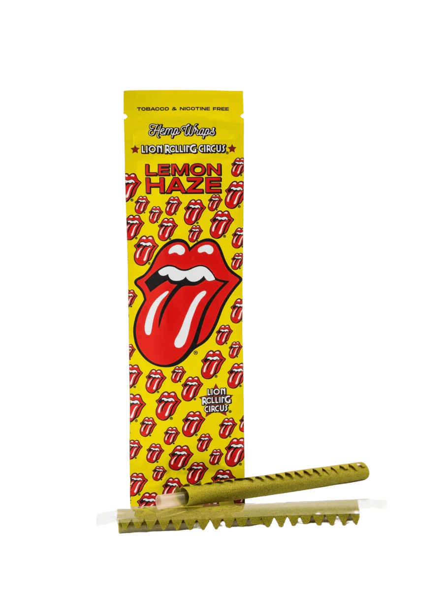 Blunt Hemp Wrap Rolling Stones Terpeno Lemon Haze - Lion Rolling Circus