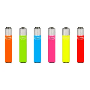 Encendedor Clipper Slim Solid Fluor