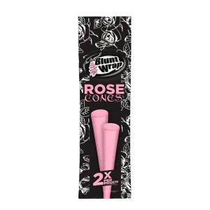 Blunt Wrap Rose Cones x2