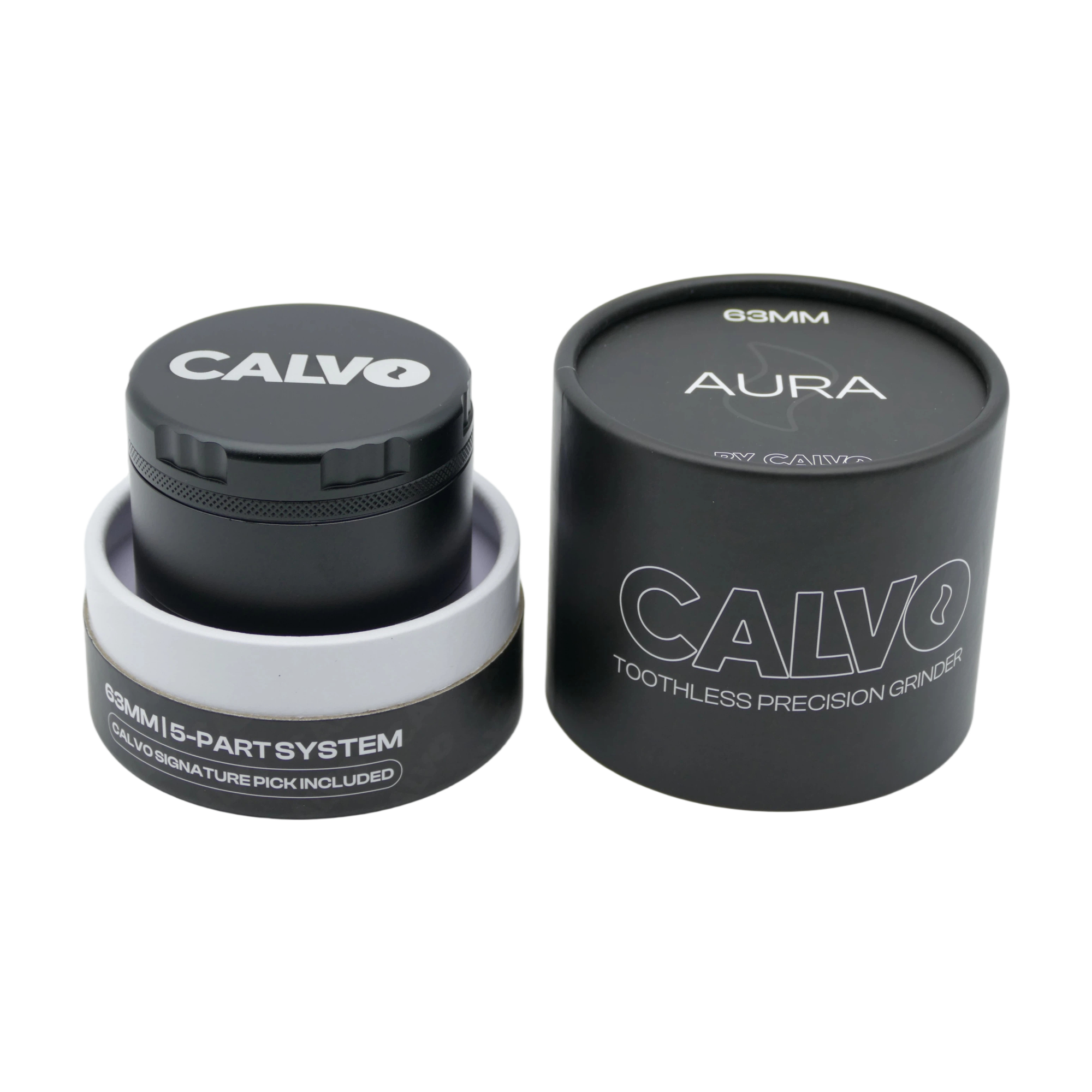 MOLEDOR CALVO AURA – NO TEETH BLACK 63MM - Imagen 3