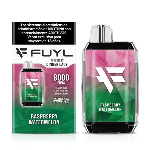 Vape Fuyl Raspberry Watermelon Ice 4.5% nicotina 8000puffs - Imagen 2