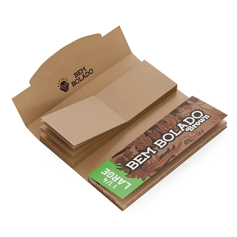 Bem Bolado organico brown 1 1/4 Papel + tips